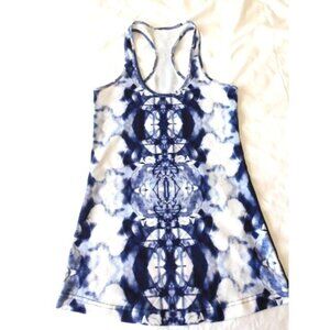Lululemon Cool Racerback Ink Blot White Deep Indigo size 6
